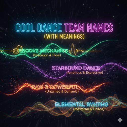 Cool Dance Team Names(with meanings)