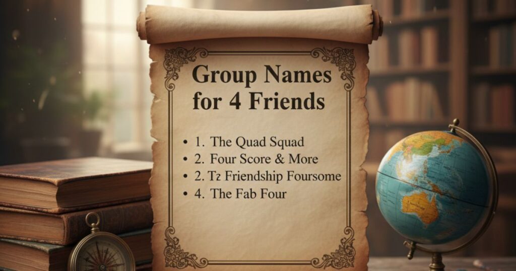Group Names for 4 Friends