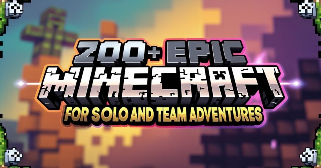 200+ Epic Minecraft World Names for Solo and Team Adventures