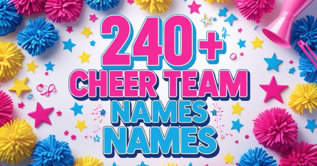 240+ Cheer Team Names That Are Cute, Fun, and Energetic