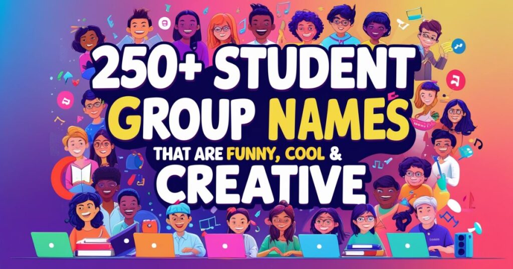 250+ Student Group Names That Are Funny, Cool & Creative