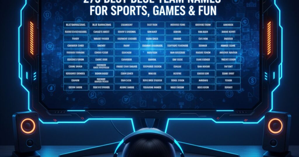 275 Best Blue Team Names for Sports, Games & Fun