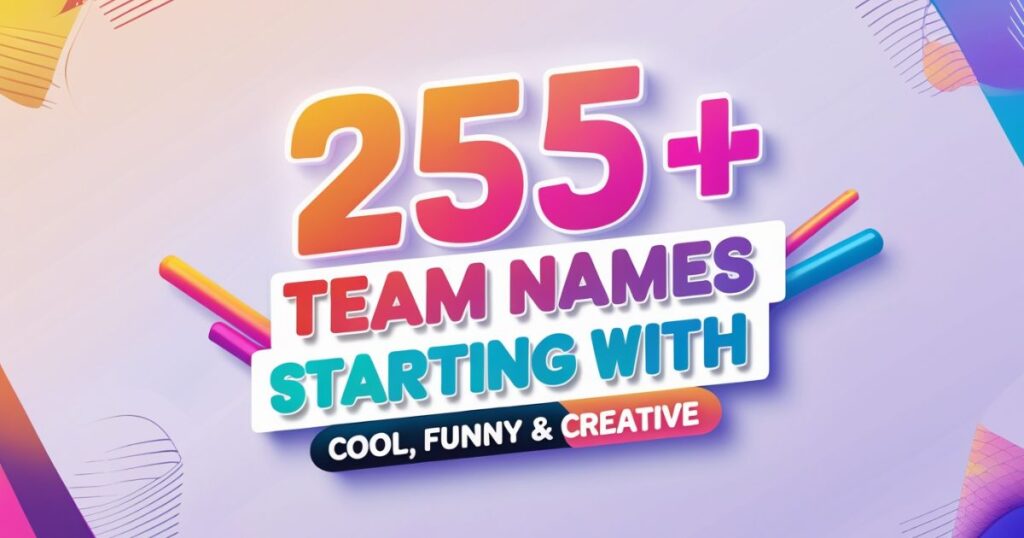 275+ Team Names Starting with K – Cool, Funny & Creative