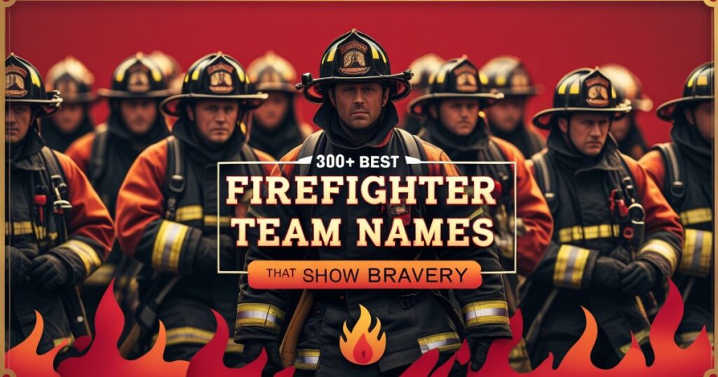 300+ Best Firefighter Team Names That Show Bravery