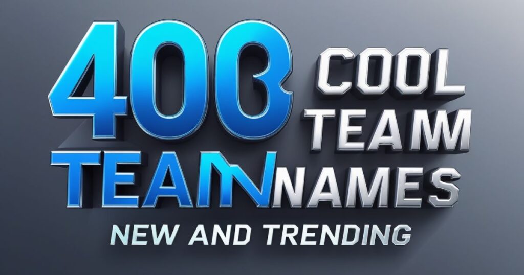 400 Cool Team Names That Start With S (New & Trending)