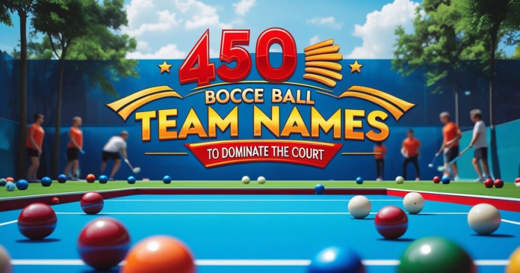 450 Best Bocce Ball Team Names to Dominate the Court