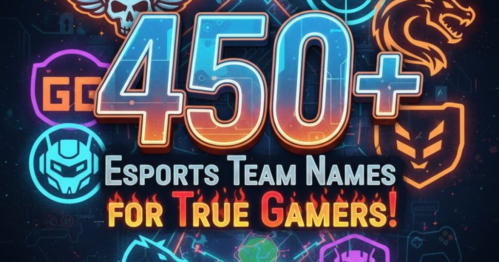450+ Esports Team Names for True Gamers!
