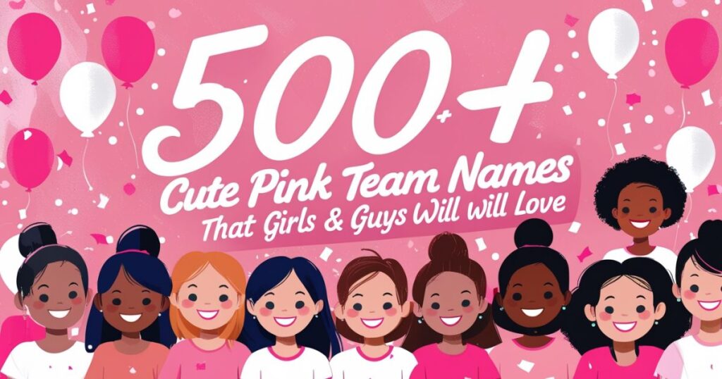 500+ Cute Pink Team Names That Girls & Guys Will Love