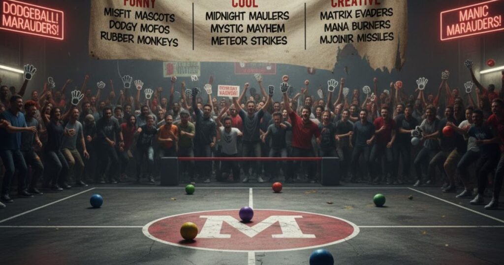 Dodgeball Team Names That Start With M