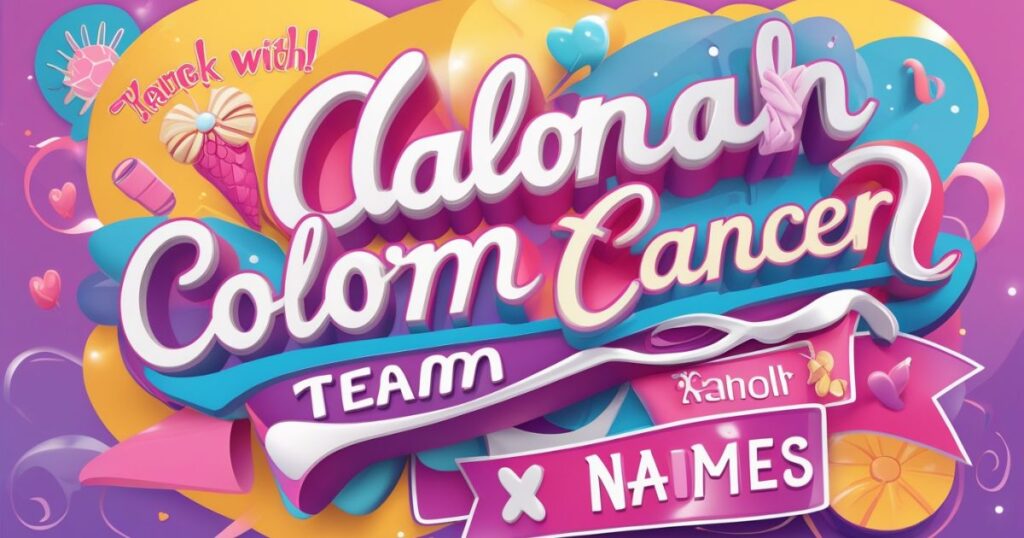 Funny colon cancer team names
