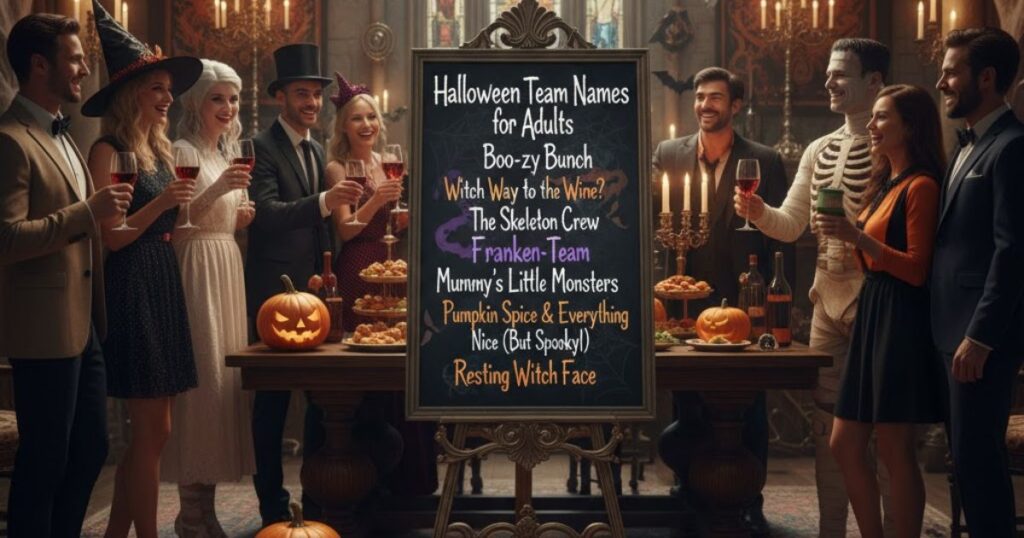 Halloween Team Names for Adults