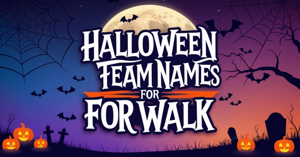 Halloween Team Names for Walk