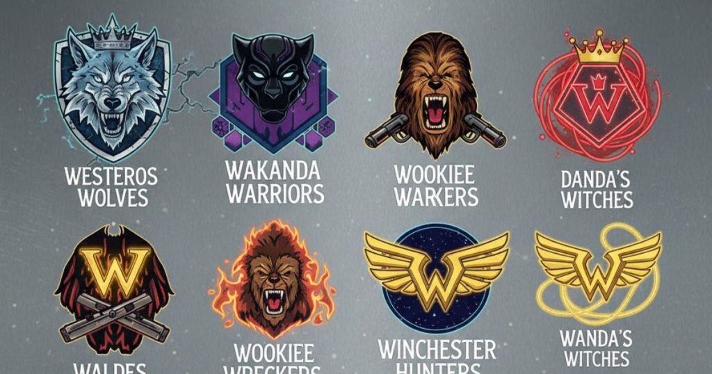 Pop Culture Team Names Starting with W