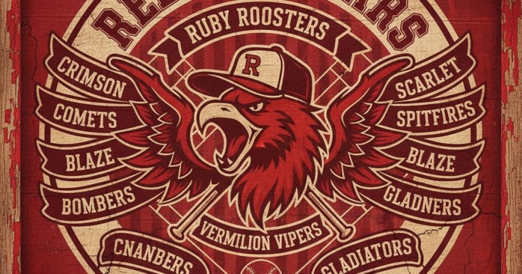 Red Baseball Team Names