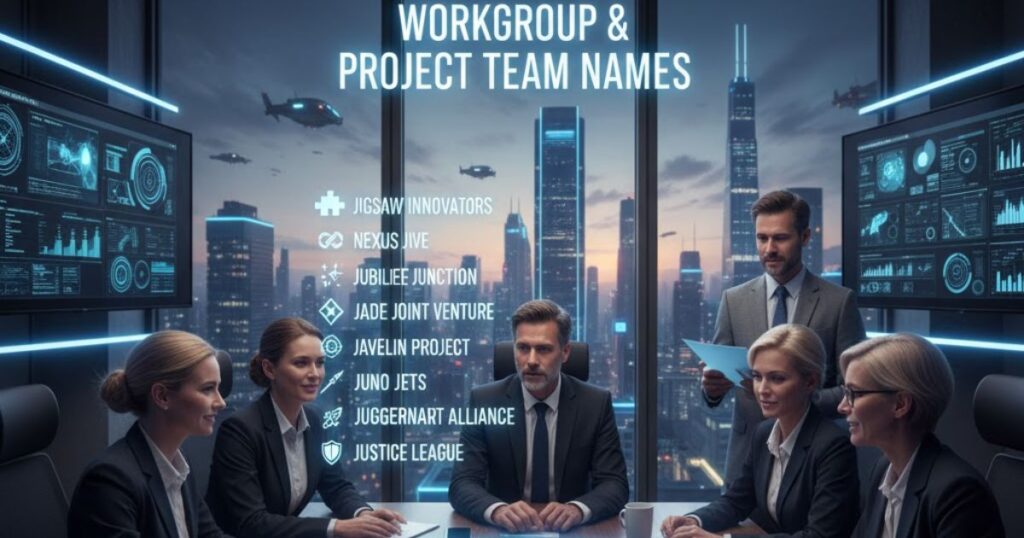 Workgroup and Project Team Names Starting with J