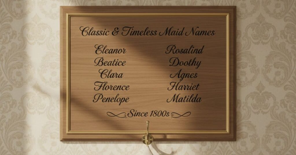 Classic and Timeless Maid Names