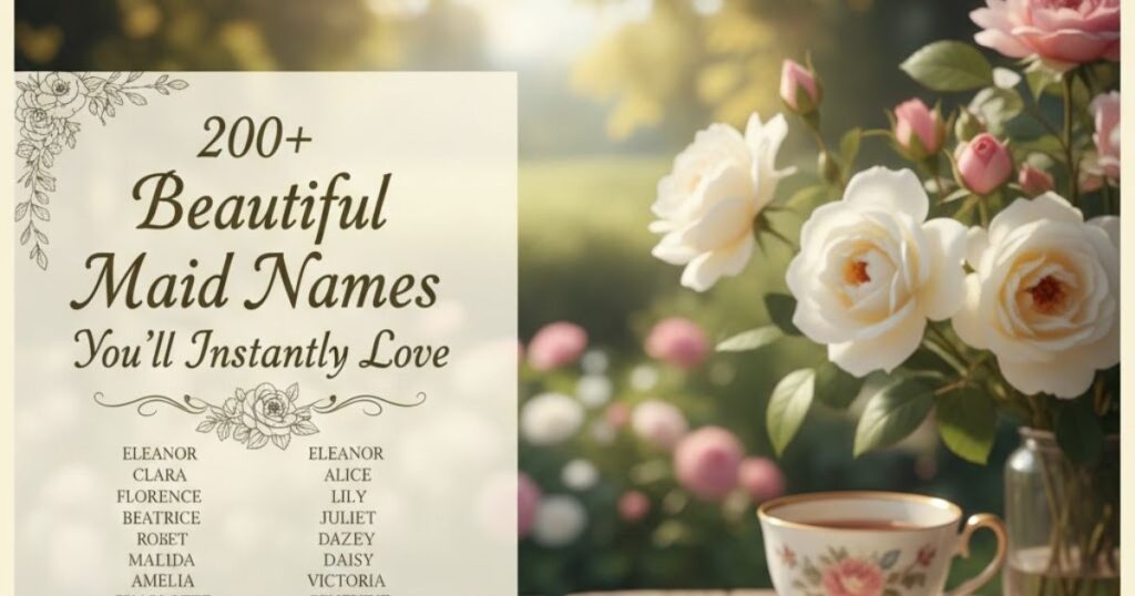 200+ Beautiful Maid Names You’ll Instantly Love