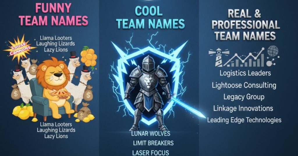 300+ Team Names That Start with L (Funny, Cool & Real Ideas)