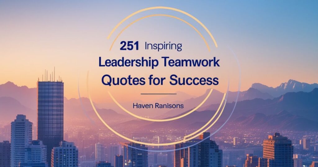 251 Inspiring Leadership Teamwork Quotes for Success