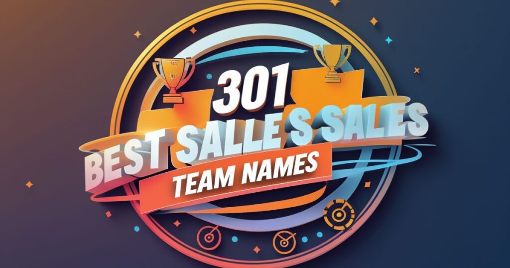 301Best-Sales Team Names From Funny to Motivational
