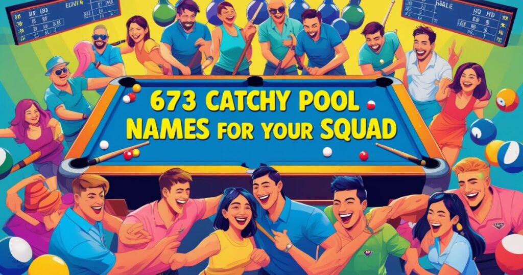 673 Catchy Pool Team Names for Your Squad!