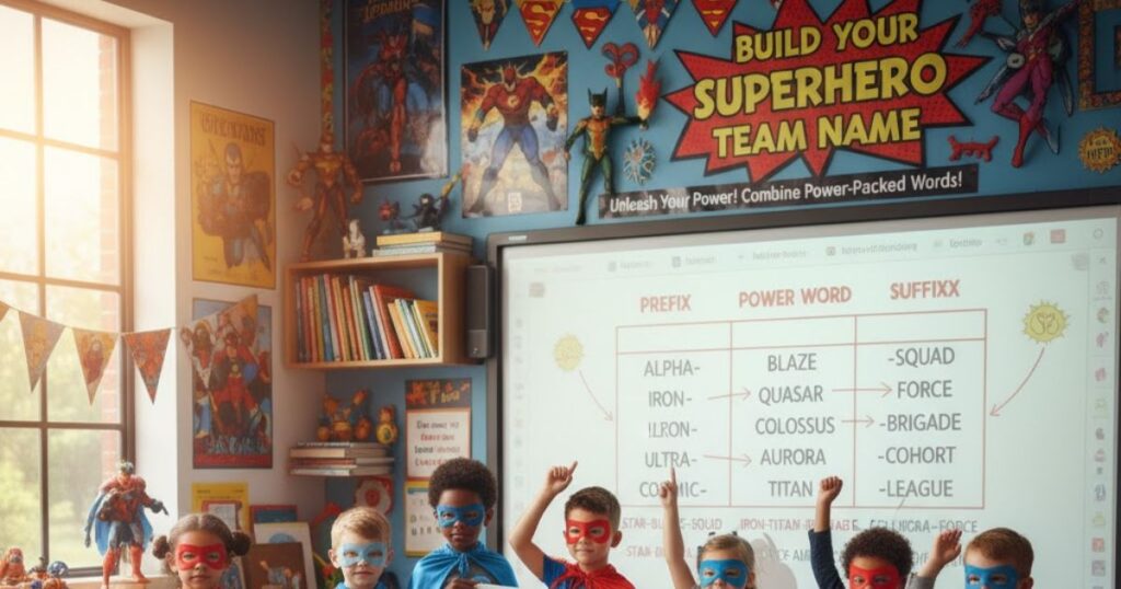 Build Your Superhero Team Name with Power-Packed Words