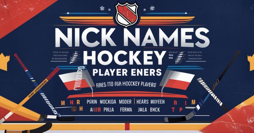 Nick Names for Hockey Players