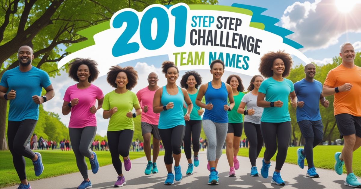 201 Step Challenge Team Names: Fun Ideas to Inspire