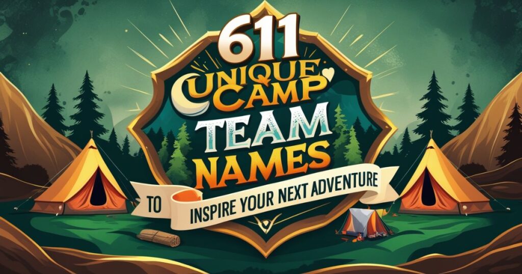 611 Unique Camp Team Names to Inspire Your Next Adventure