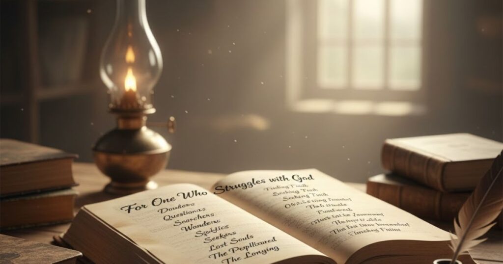 For One Who Struggles with God