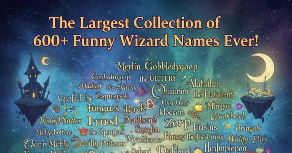 The Largest Collection of 600+ Funny Wizard Names Ever!